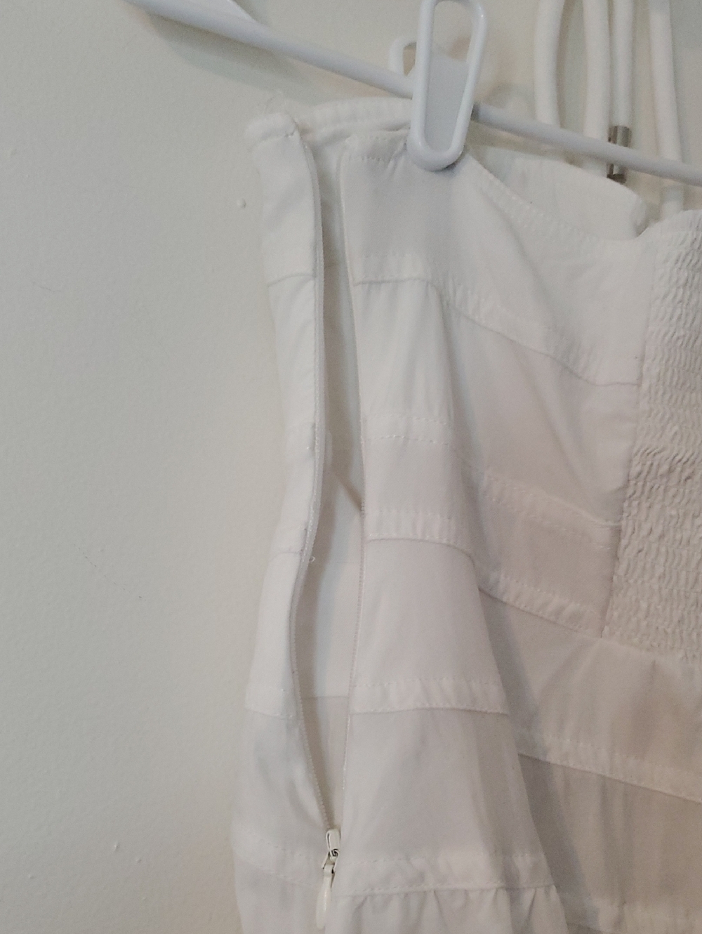 Mare Mare × Anthropologie Strapless White Halter Midi Dress Size Med Elegant - Picture 13 of 16